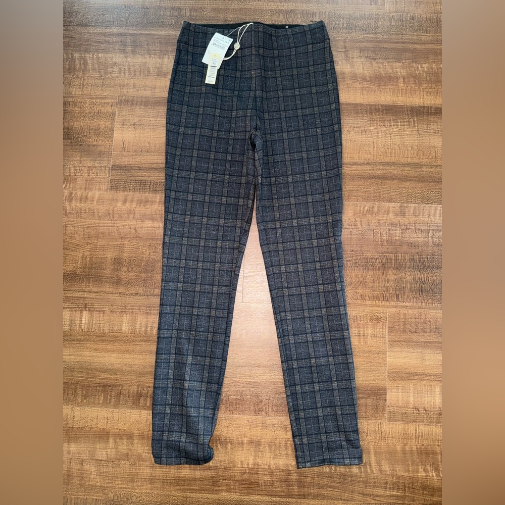 Max Studio Women's Black Checkered Leggings